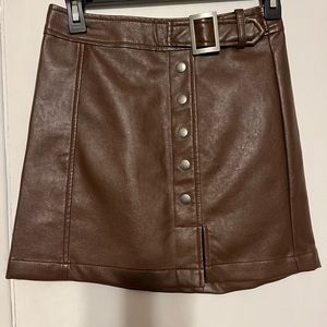 Gorgeous Harper Heritage pleather-look skirt